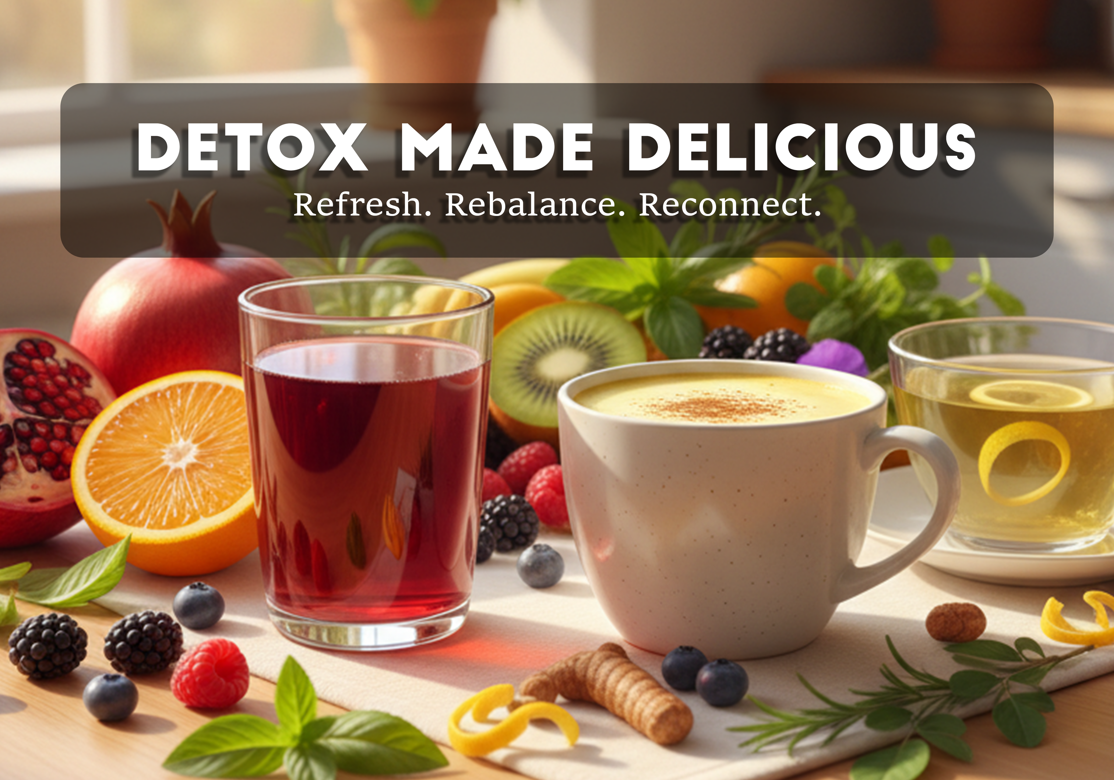 Detox Made Delicious: Cleanse Naturally with Juice Powders and Herbal Teas