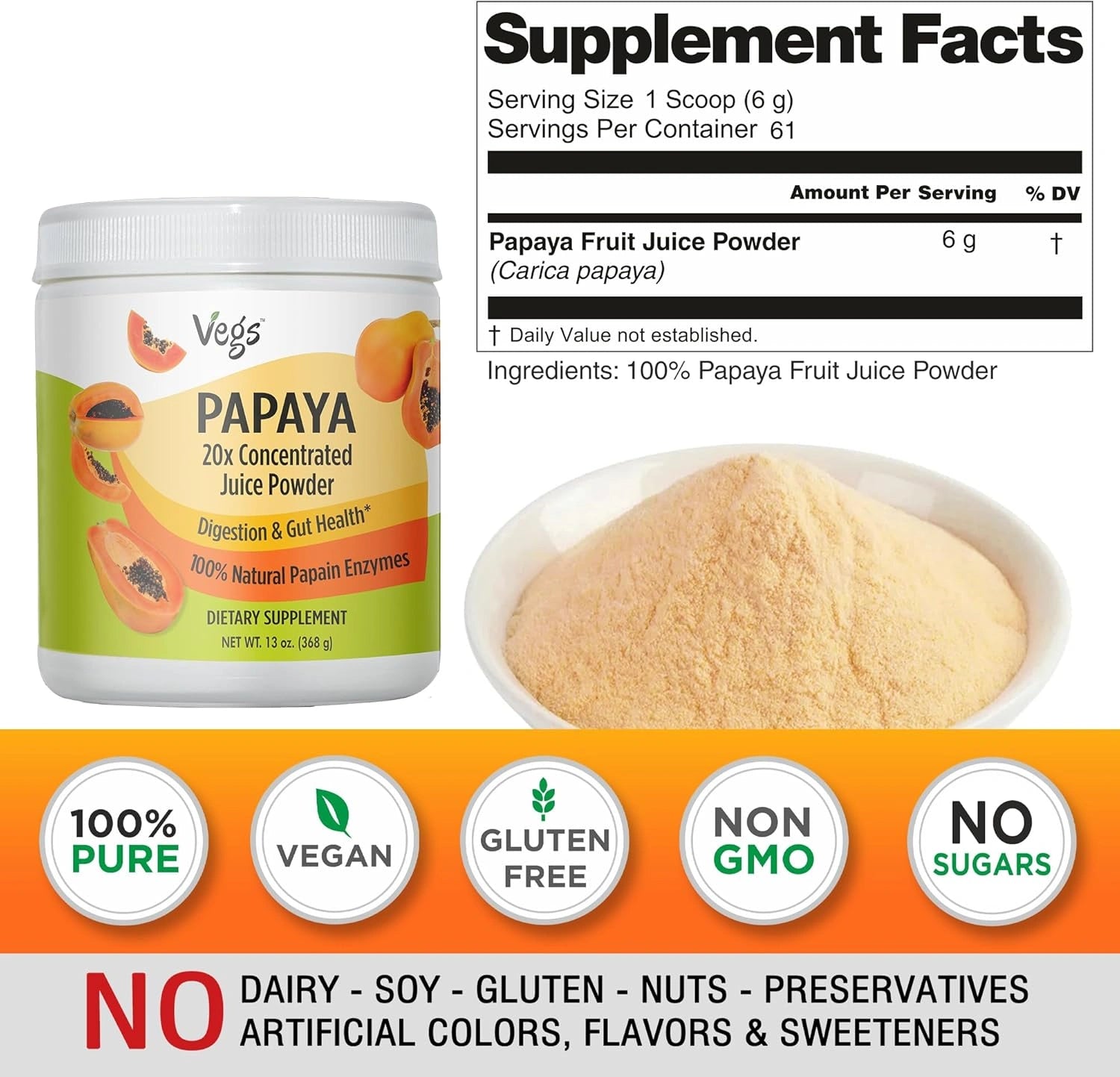 Papaya Juice Powder