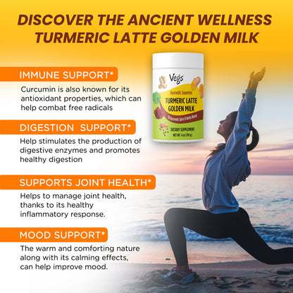 Ayurvedic Spice Turmeric Latte Golden Milk