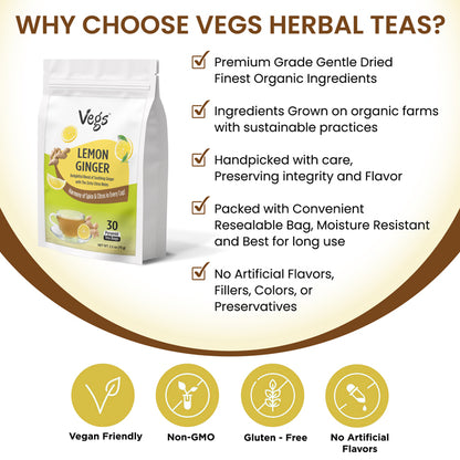 Lemon Ginger Tea Bags