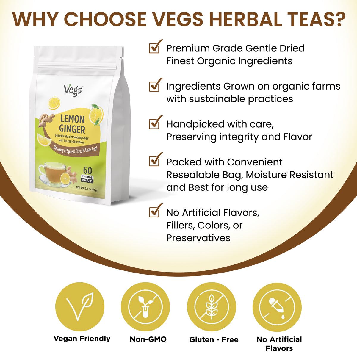 Lemon Ginger Tea Bags