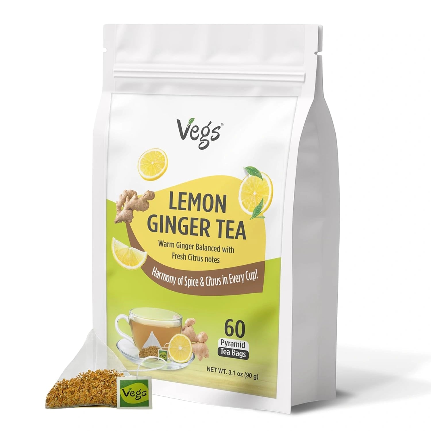 Lemon Ginger Tea Bags