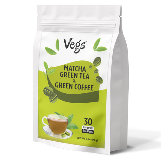 Matcha Green Tea and Coffee Tea Bags