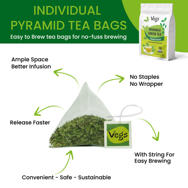 Moringa Green Tea Bags