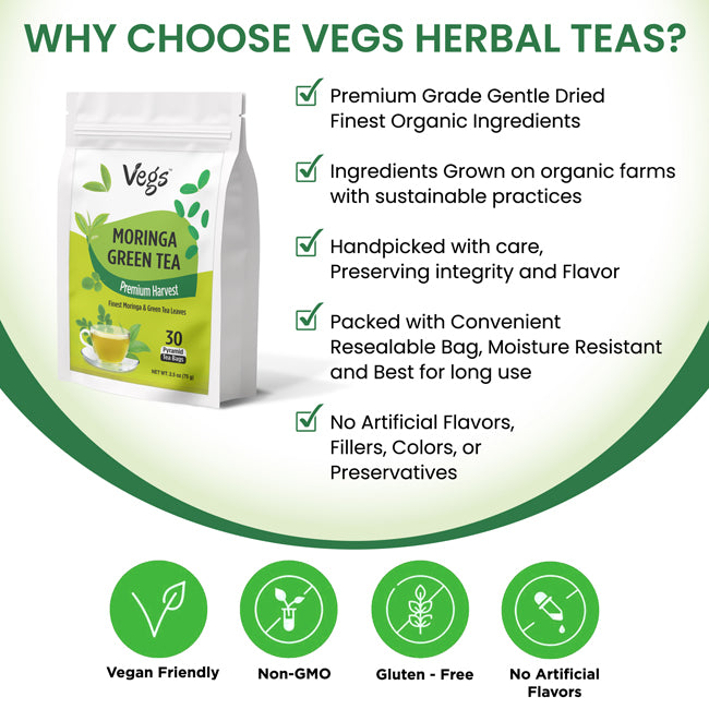 Moringa Green Tea Bags