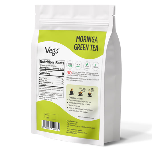 Moringa Green Tea Bags