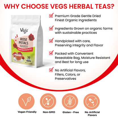 Rose Petals Tea Bags