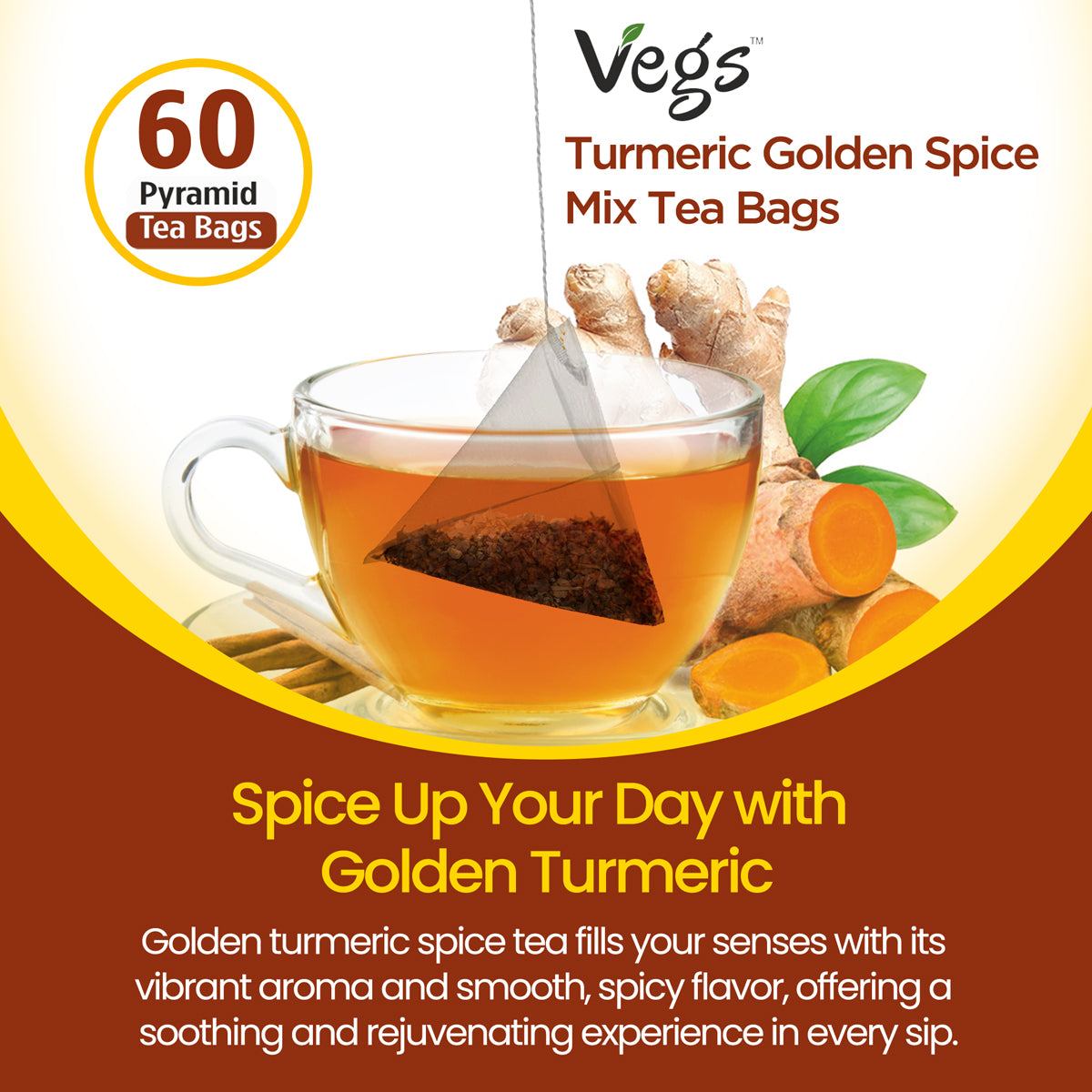 Turmeric Golden Spice Mix Tea Bags