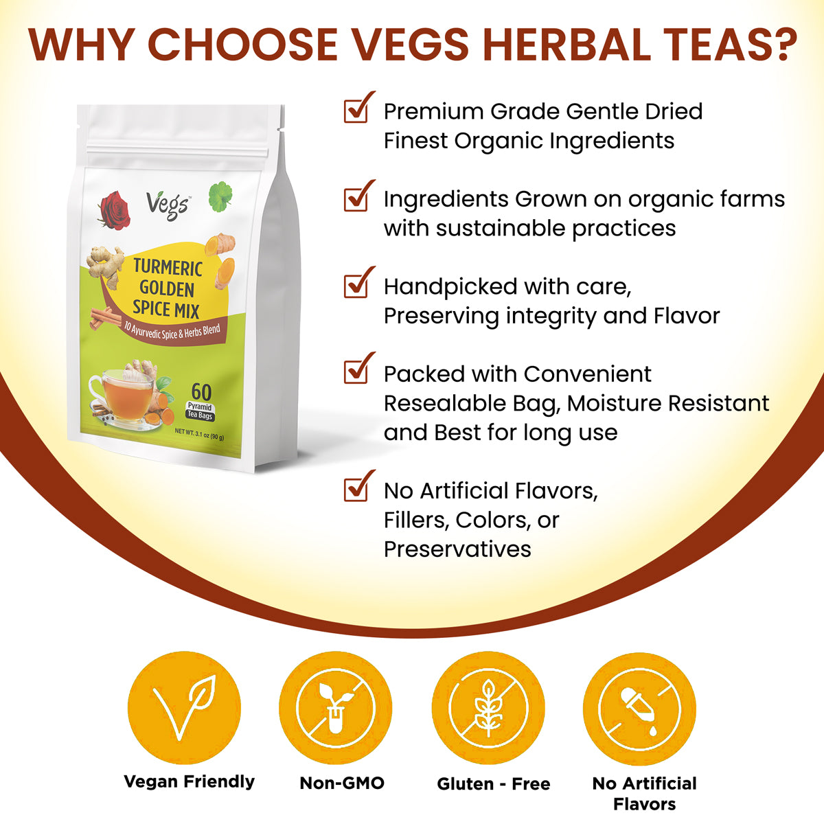 Turmeric Golden Spice Mix Tea Bags