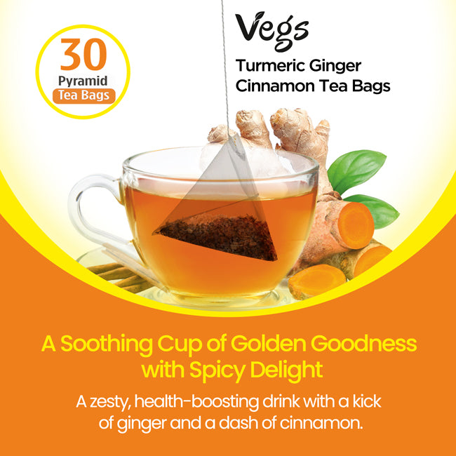 Turmeric Ginger Cinnamon Tea Bags